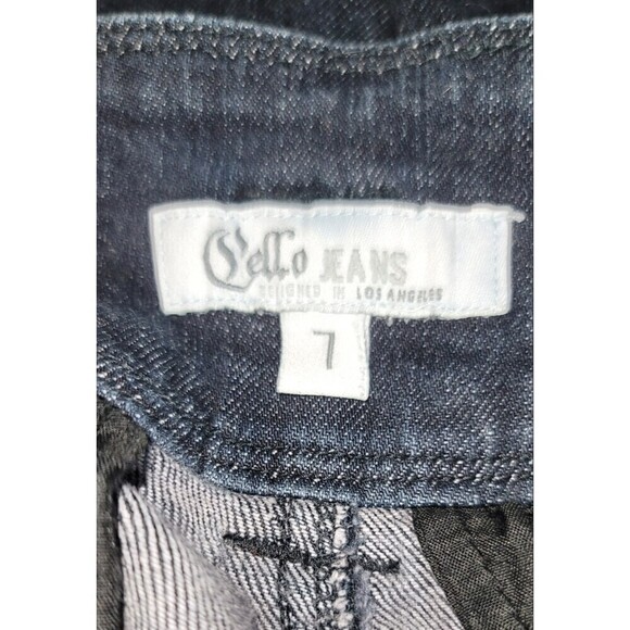 Cello Super High Rise Dark Wash Super Skinny Jeans - Size 7 - Picture 8 of 10